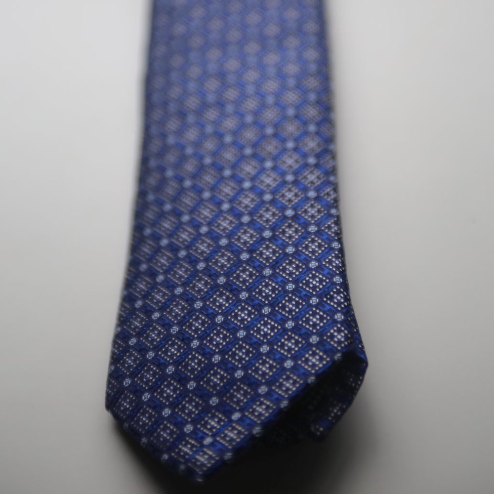 NEW Eton Blue Floral 100% Silk NWT, Made In England